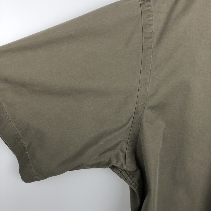 Ralph Lauren BLAKE short sleeve button down shirt, men's size L cotton Khaki type Vintage Second Hand
