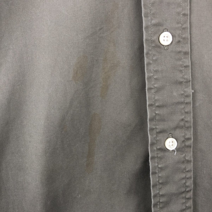 Ralph Lauren BLAKE short sleeve button down shirt, men's size L cotton Khaki type Vintage Second Hand