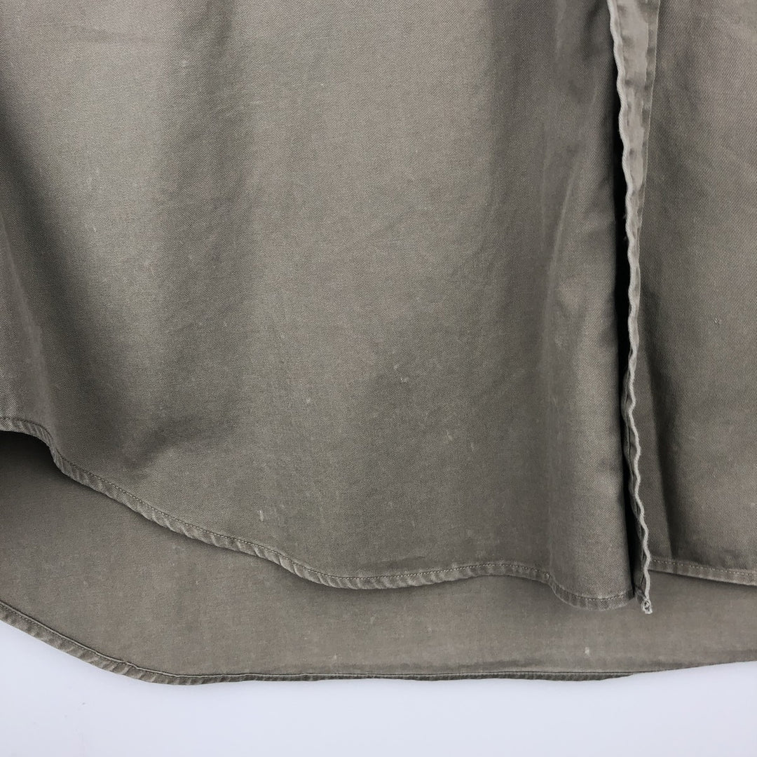 Ralph Lauren BLAKE short sleeve button down shirt, men's size L cotton Khaki type Vintage Second Hand