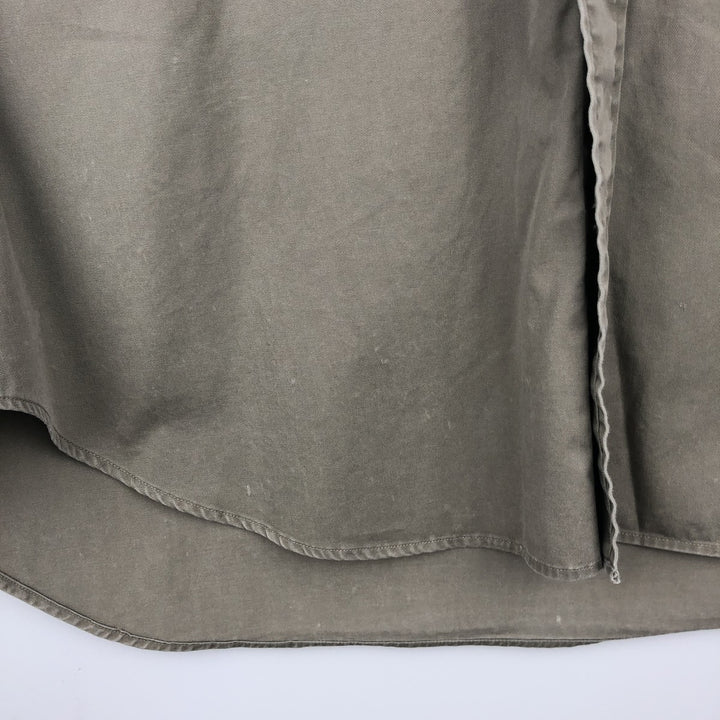 Ralph Lauren BLAKE short sleeve button down shirt, men's size L cotton Khaki type Vintage Second Hand