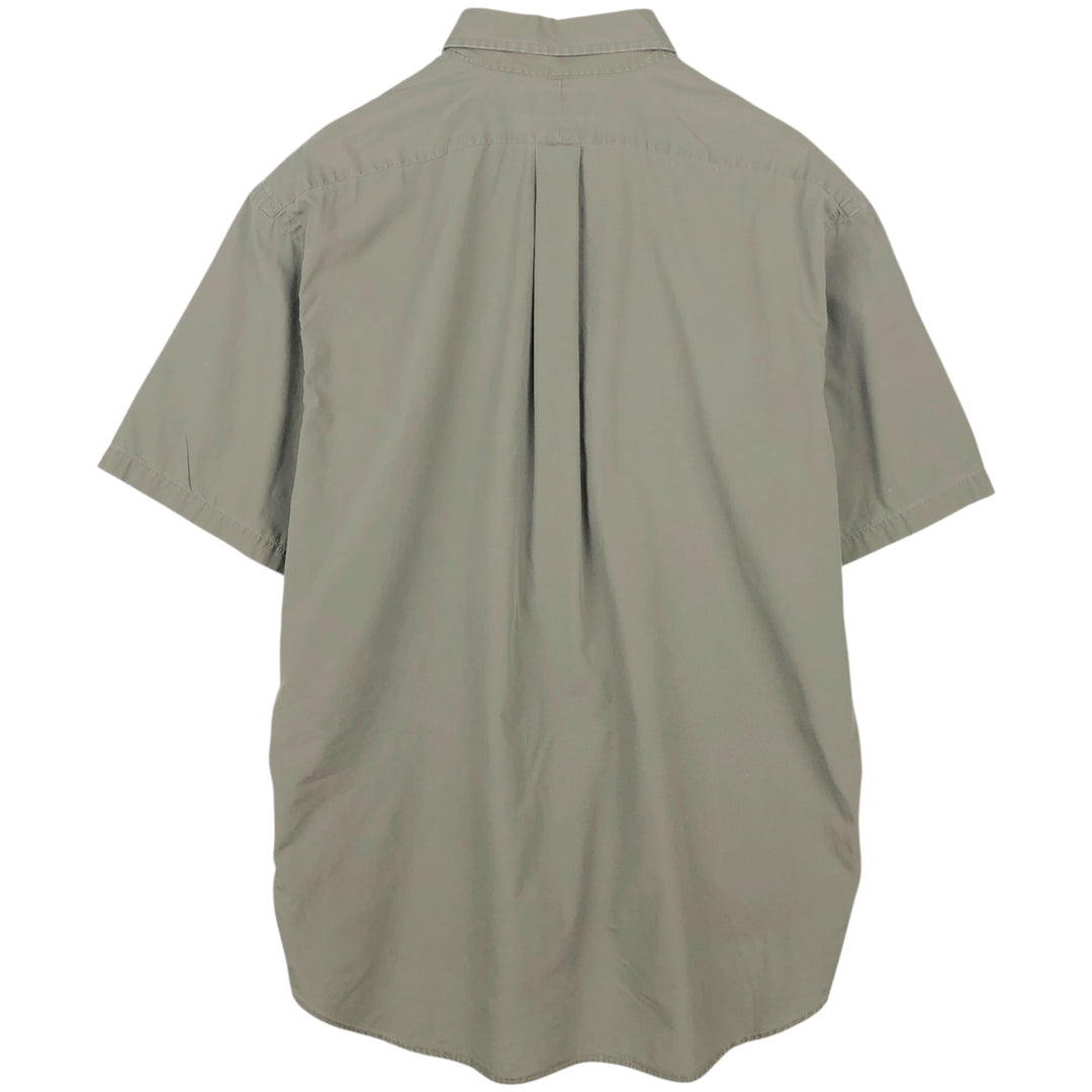 Ralph Lauren BLAKE short sleeve button down shirt, men's XL size cotton Khaki type Vintage Second Hand