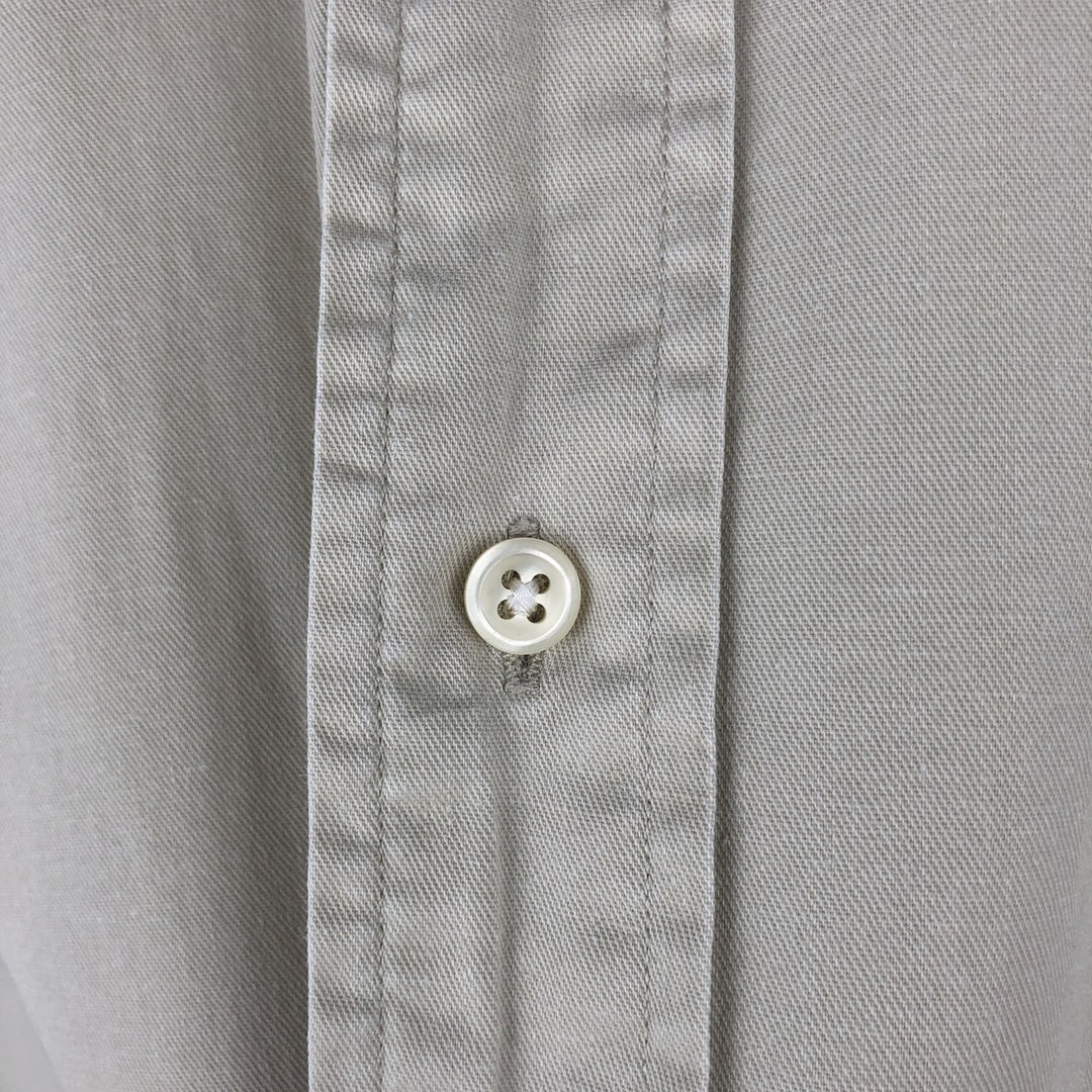 Ralph Lauren short sleeve button down shirt, men's XL size cotton Beige type Vintage Second Hand