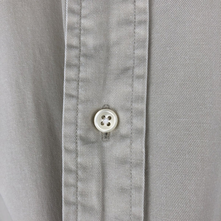 Ralph Lauren short sleeve button down shirt, men's XL size cotton Beige type Vintage Second Hand