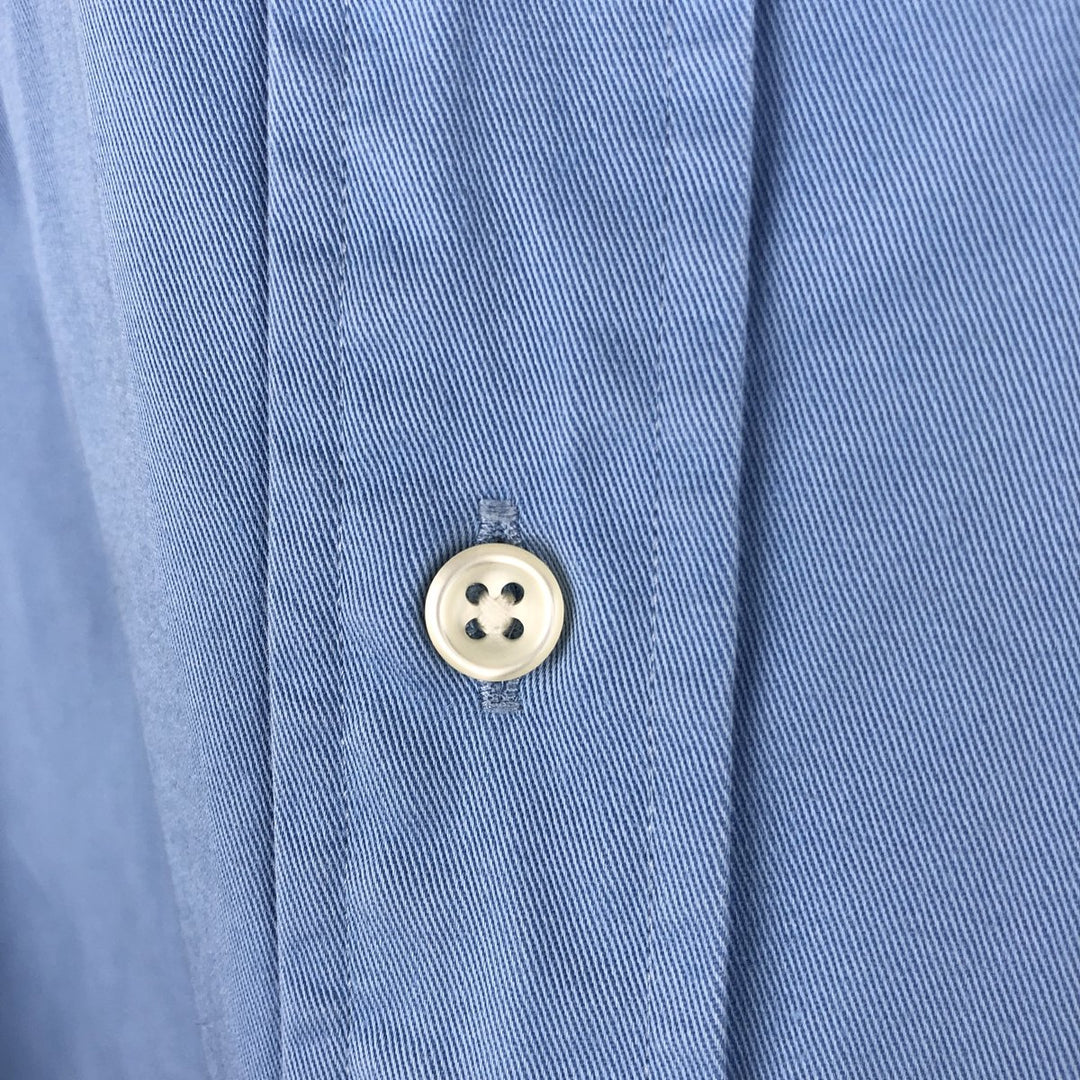 Ralph Lauren BLAKE short sleeve button down shirt, men's XL size cotton Blue type light blue Vintage Second Hand
