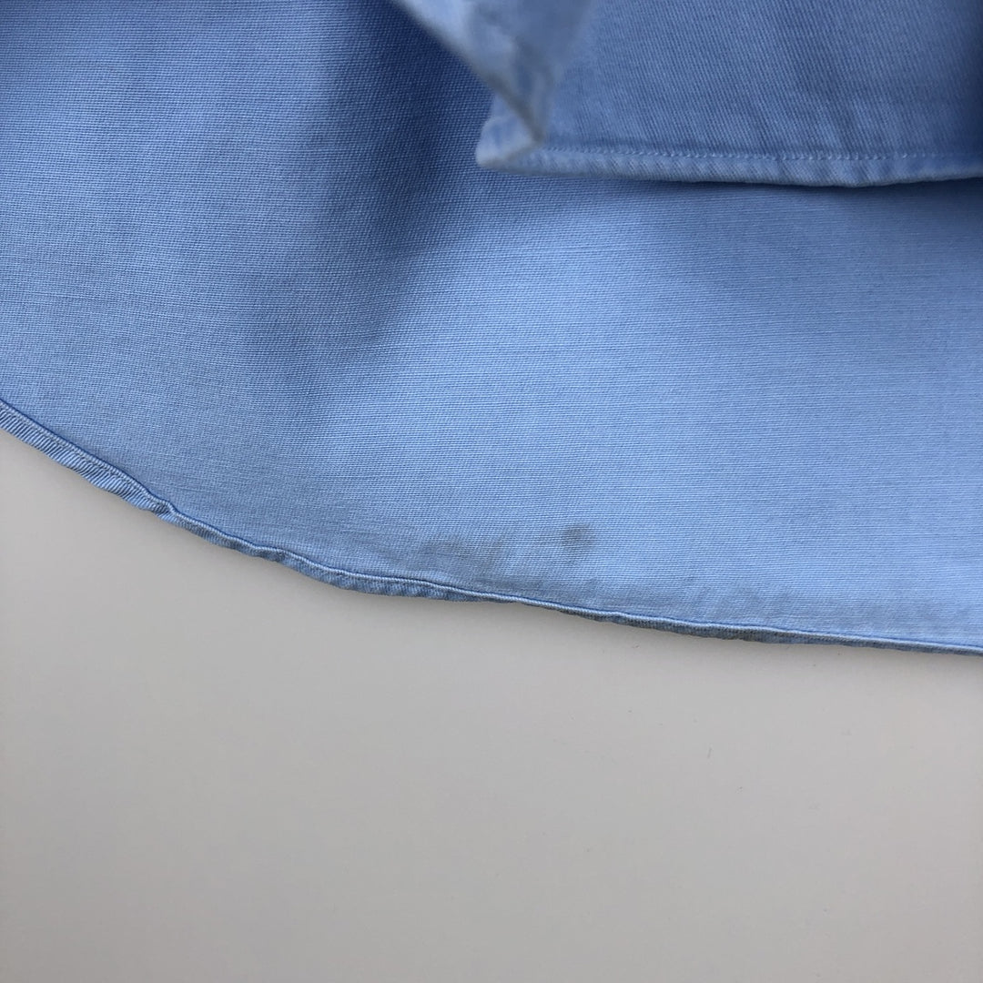 Ralph Lauren BLAKE short sleeve button down shirt, men's XL size cotton Blue type light blue Vintage Second Hand