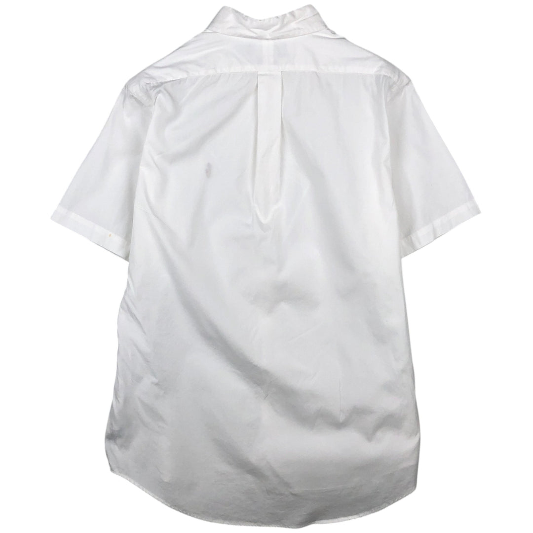 Ralph Lauren CUSTOM FIT short sleeve button down shirt, men's size L cotton white type Vintage Second Hand