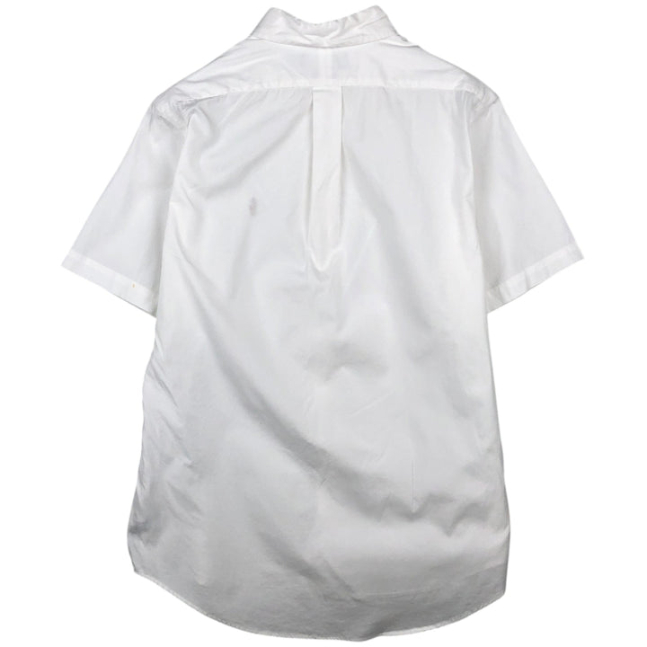 Ralph Lauren CUSTOM FIT short sleeve button down shirt, men's size L cotton white type Vintage Second Hand