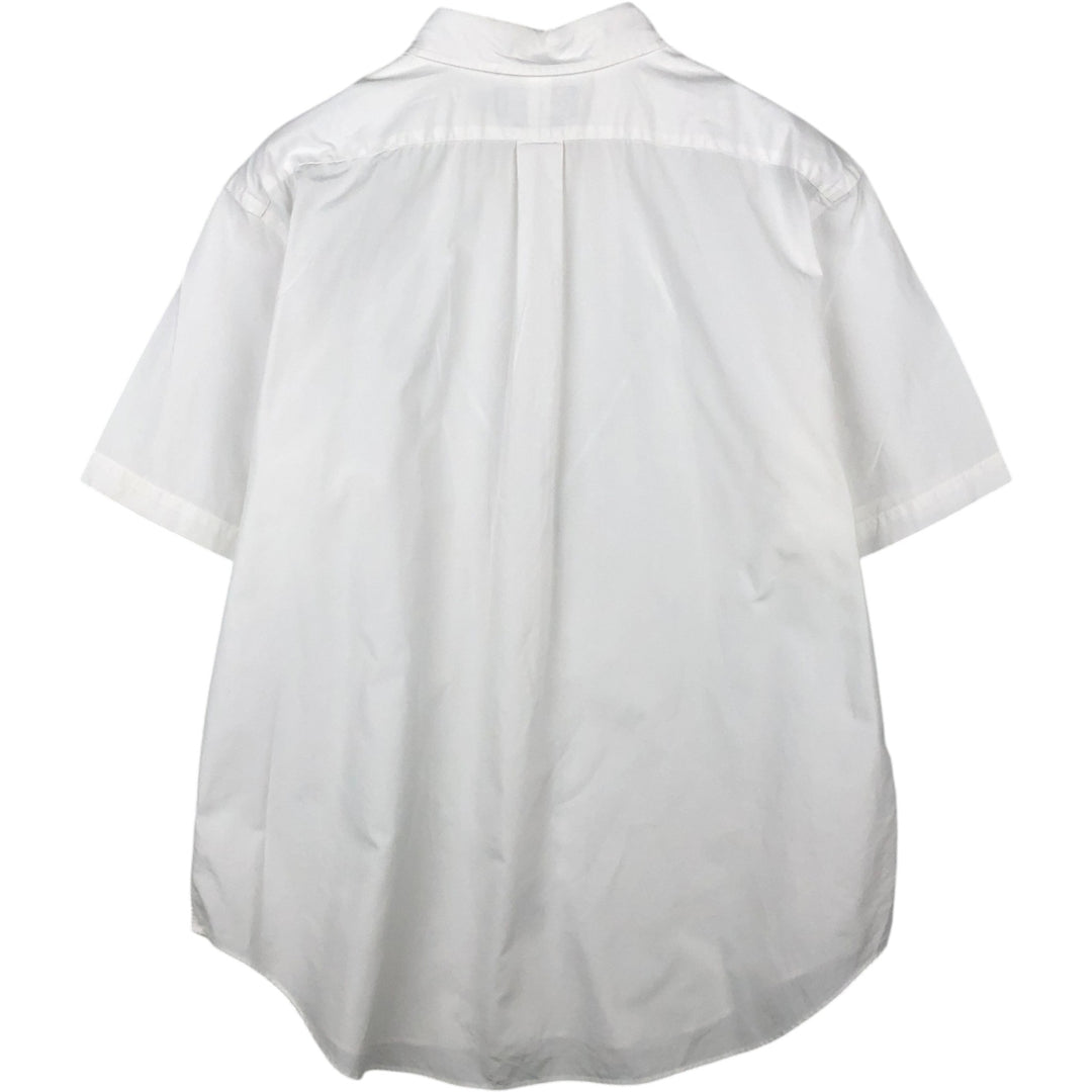 Ralph Lauren Classic Fit Short Sleeve Button Down Shirt Men's XL cotton white type Vintage Second Hand
