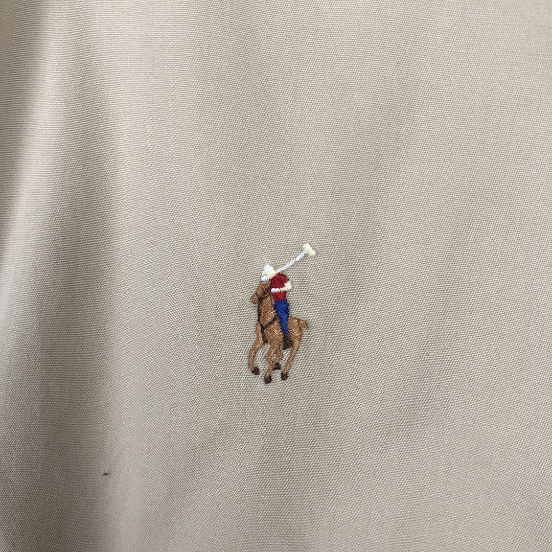 Ralph Lauren BLAKE short sleeve button down shirt, men's XL size cotton Beige type Vintage Second Hand