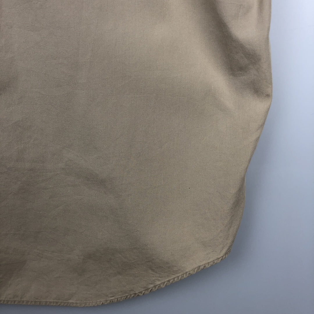 Ralph Lauren BLAKE short sleeve button down shirt, men's XL size cotton Beige type Vintage Second Hand
