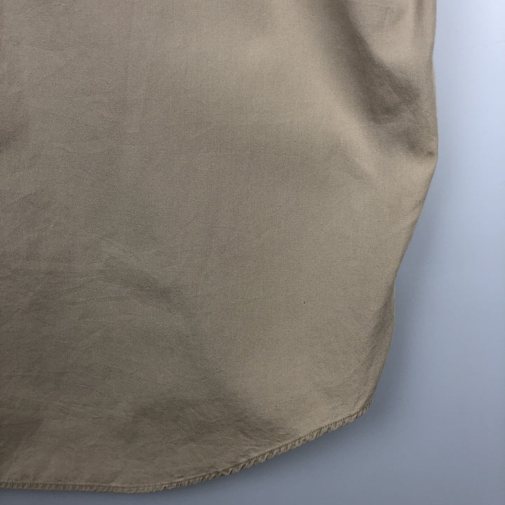 Ralph Lauren BLAKE short sleeve button down shirt, men's XL size cotton Beige type Vintage Second Hand