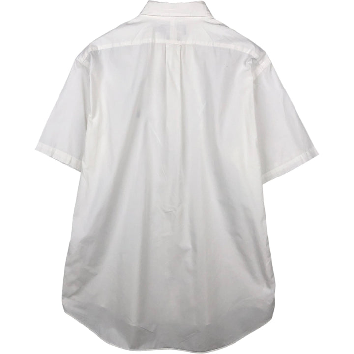 Ralph Lauren BLAKE short sleeve button down shirt, men's size L cotton white type Vintage Second Hand