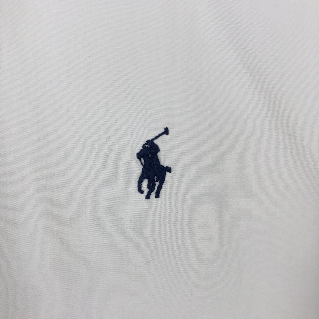 Ralph Lauren BLAKE short sleeve button down shirt, men's size L cotton white type Vintage Second Hand