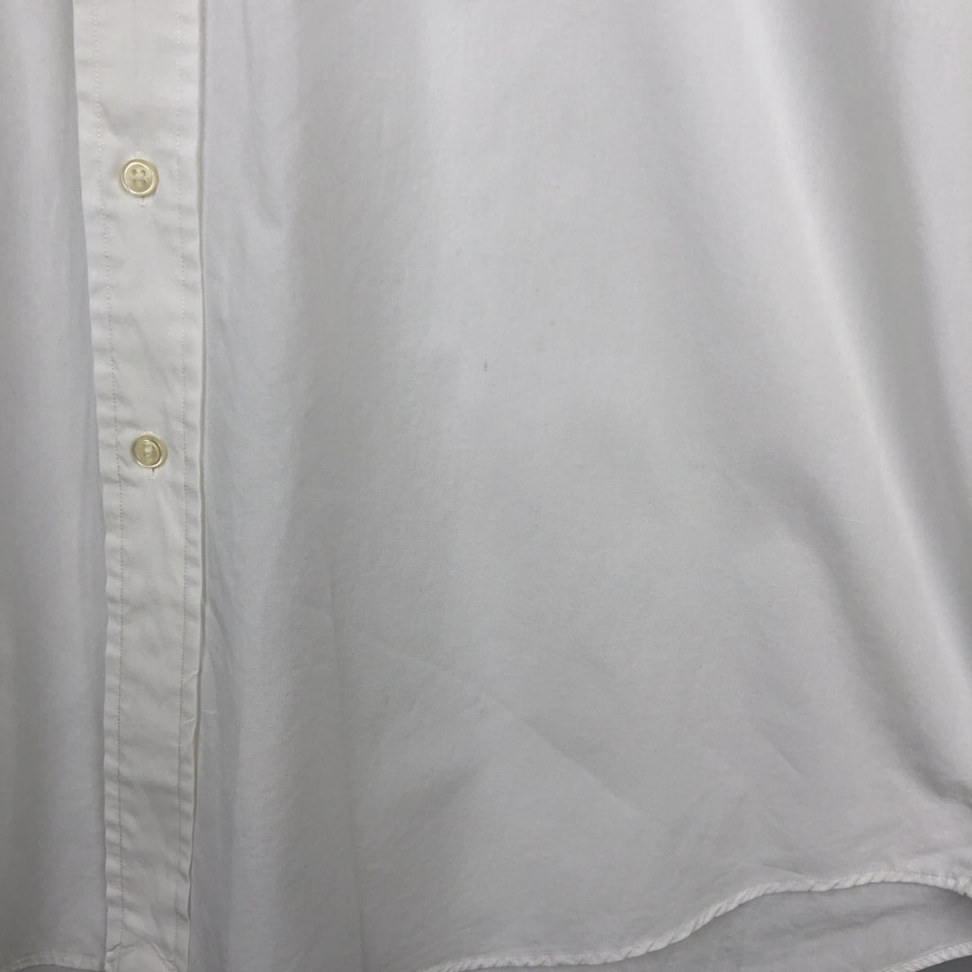 Ralph Lauren BLAKE short sleeve button down shirt, men's size L cotton white type Vintage Second Hand