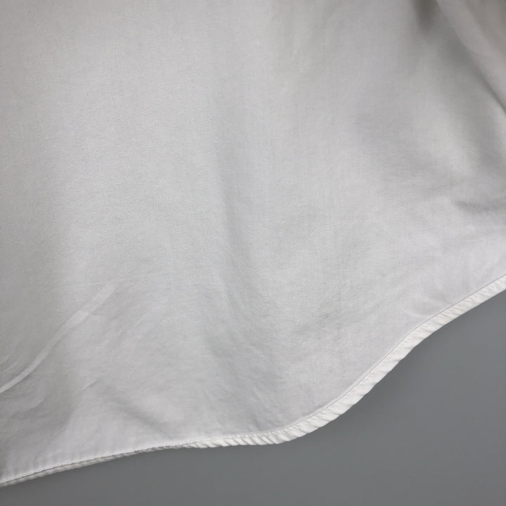 Ralph Lauren BLAKE short sleeve button down shirt, men's size L cotton white type Vintage Second Hand