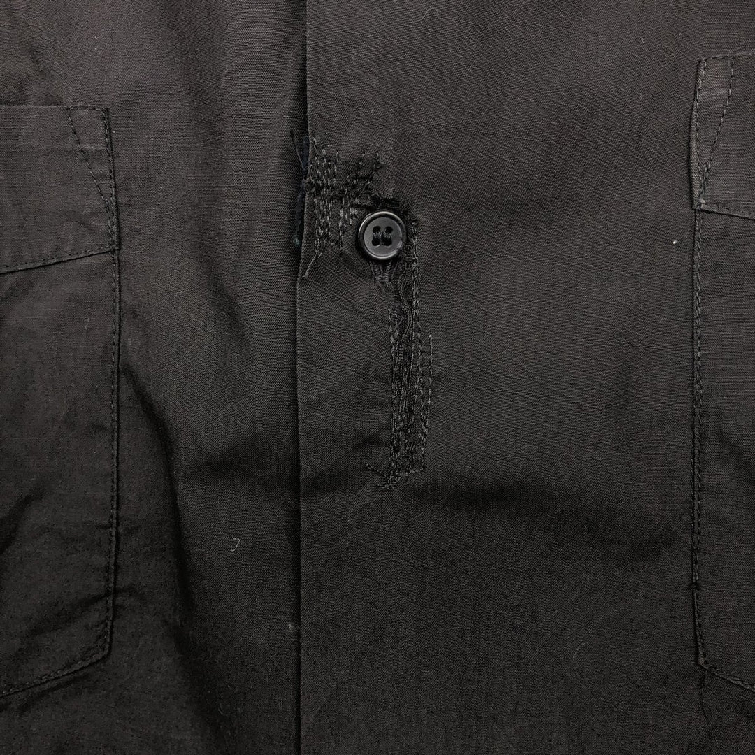 90s-00'S PLATOON Short-Sleeve Mexican Shirt Cuban Shirt Box Shirt Men's XXL Equivalent Vintage unclear black type Vintage Second Hand