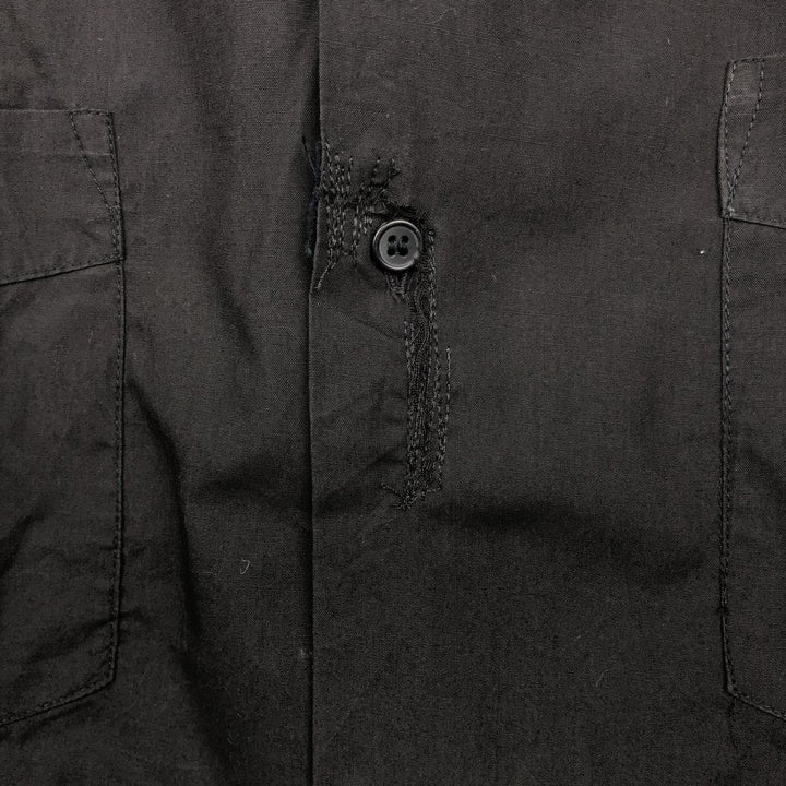 90s-00'S PLATOON Short-Sleeve Mexican Shirt Cuban Shirt Box Shirt Men's XXL Equivalent Vintage unclear black type Vintage Second Hand