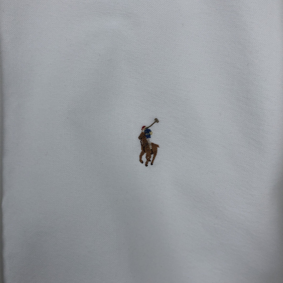 Ralph Lauren Classic Fit short sleeve button down shirt, men's size L cotton white type Vintage Second Hand