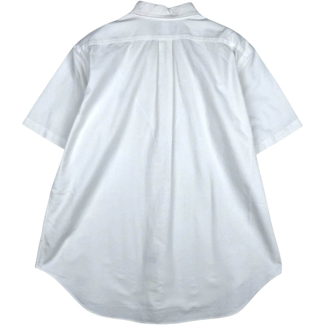 Ralph Lauren Classic Fit short sleeve button down shirt, men's size XL cotton white type Vintage Second Hand