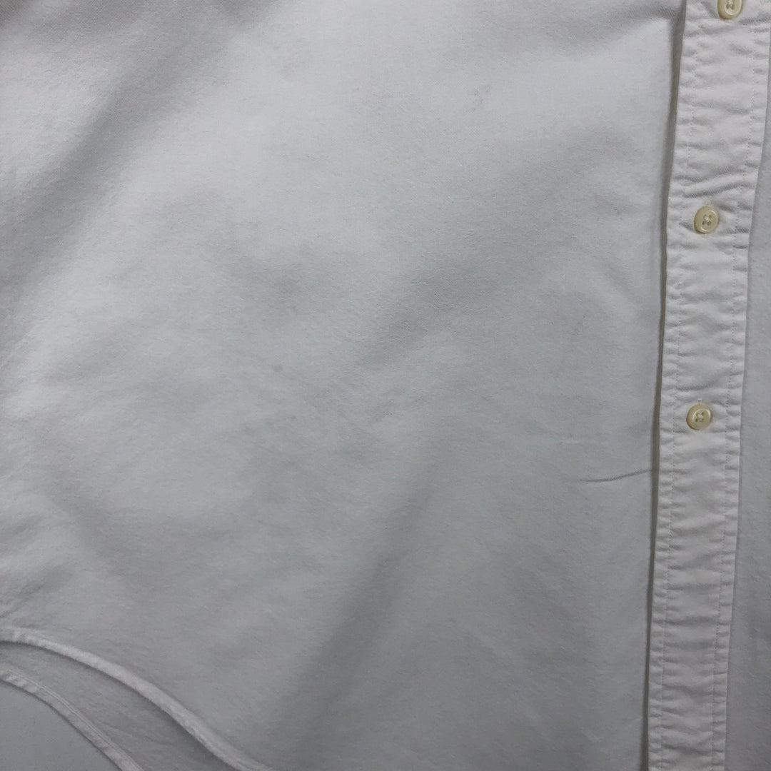Ralph Lauren Classic Fit short sleeve button down shirt, men's size XL cotton white type Vintage Second Hand