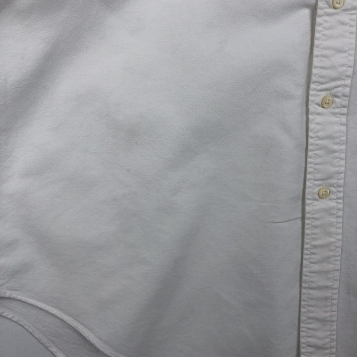 Ralph Lauren Classic Fit short sleeve button down shirt, men's size XL cotton white type Vintage Second Hand