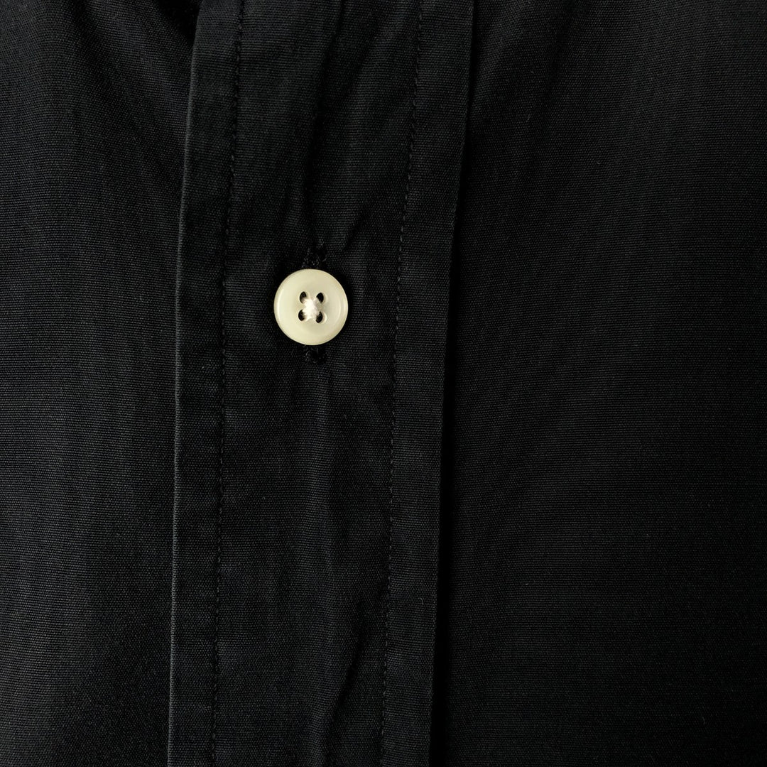 Ralph Lauren Classic Fit short sleeve button down shirt, men's size L cotton black type Vintage Second Hand