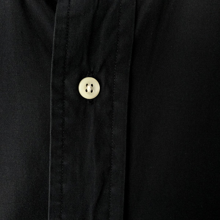 Ralph Lauren Classic Fit short sleeve button down shirt, men's size L cotton black type Vintage Second Hand