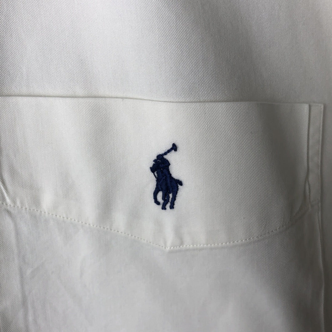 Ralph Lauren BLAKE short sleeve button down shirt, men's XL size cotton white type Vintage Second Hand