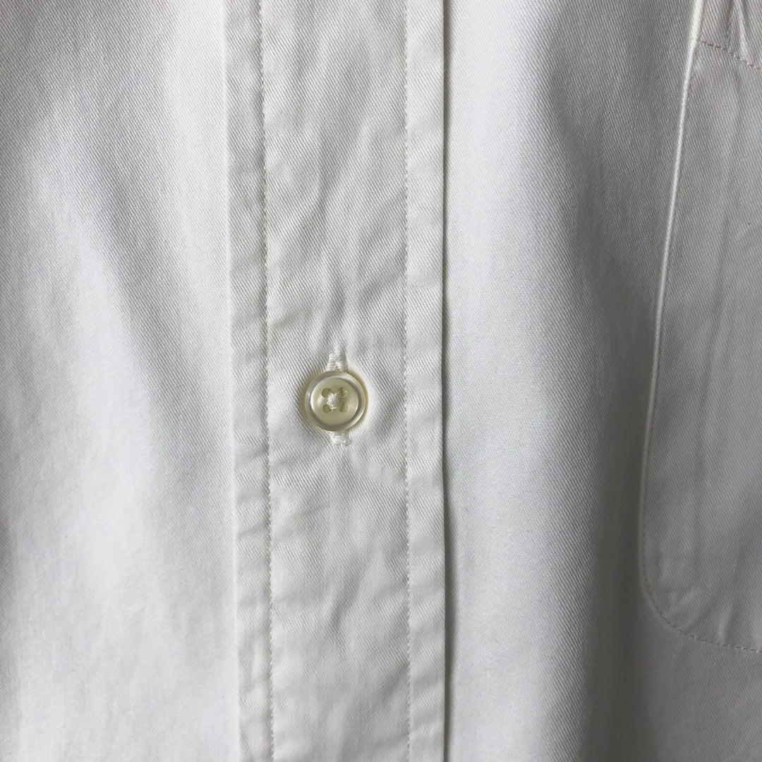 Ralph Lauren BLAKE short sleeve button down shirt, men's XL size cotton white type Vintage Second Hand