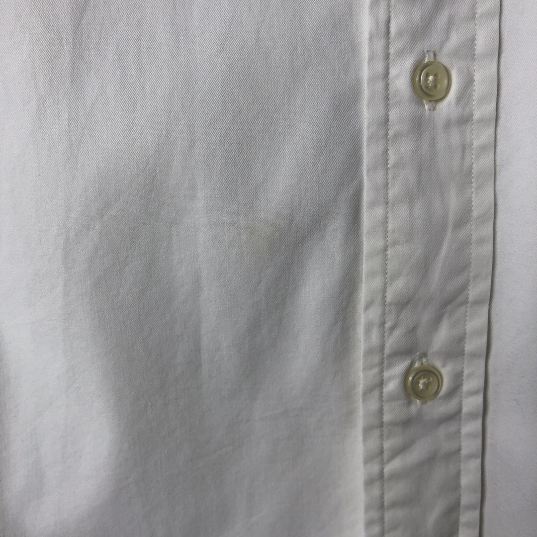 Ralph Lauren BLAKE short sleeve button down shirt, men's XL size cotton white type Vintage Second Hand