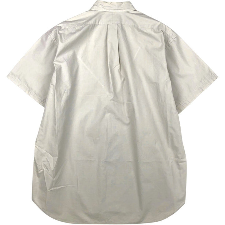 Ralph Lauren BLAKE short sleeve button down shirt, men's XL size cotton pale white type Vintage Second Hand