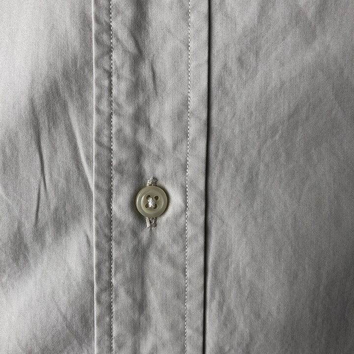 Ralph Lauren BLAKE short sleeve button down shirt, men's XL size cotton pale white type Vintage Second Hand