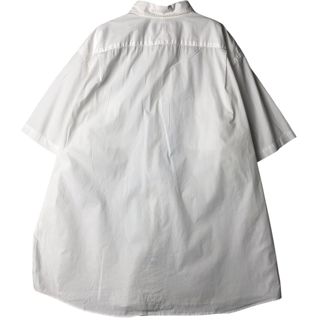 Ralph Lauren POLO by Ralph Lauren Short-Sleeve Cotton Shirt, Men's Size XXL (approx.) cotton white type Vintage Second Hand