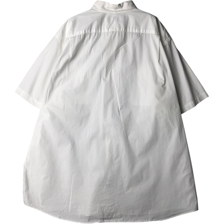 Ralph Lauren POLO by Ralph Lauren Short-Sleeve Cotton Shirt, Men's Size XXL (approx.) cotton white type Vintage Second Hand