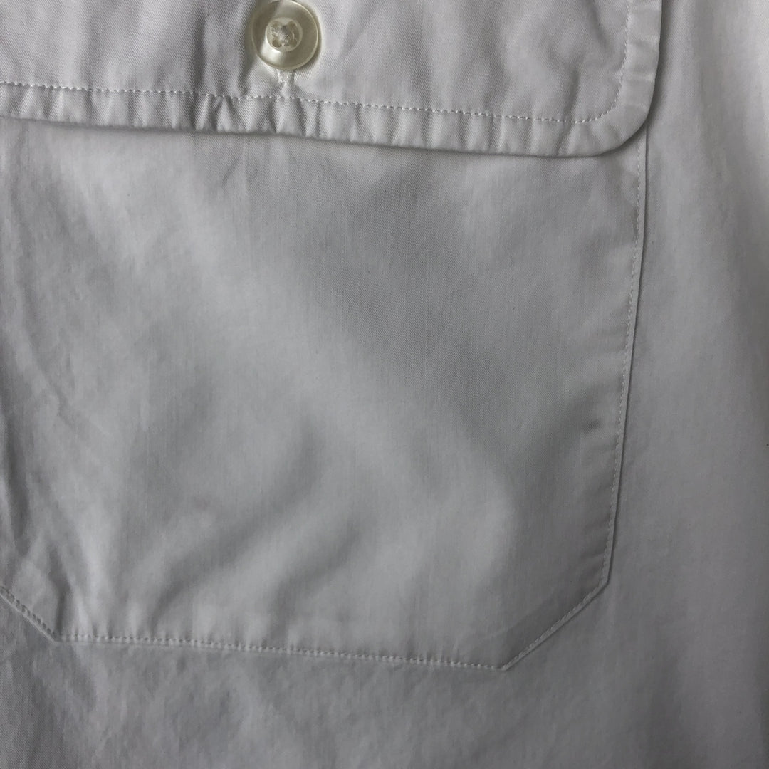 Ralph Lauren POLO by Ralph Lauren Short-Sleeve Cotton Shirt, Men's Size XXL (approx.) cotton white type Vintage Second Hand