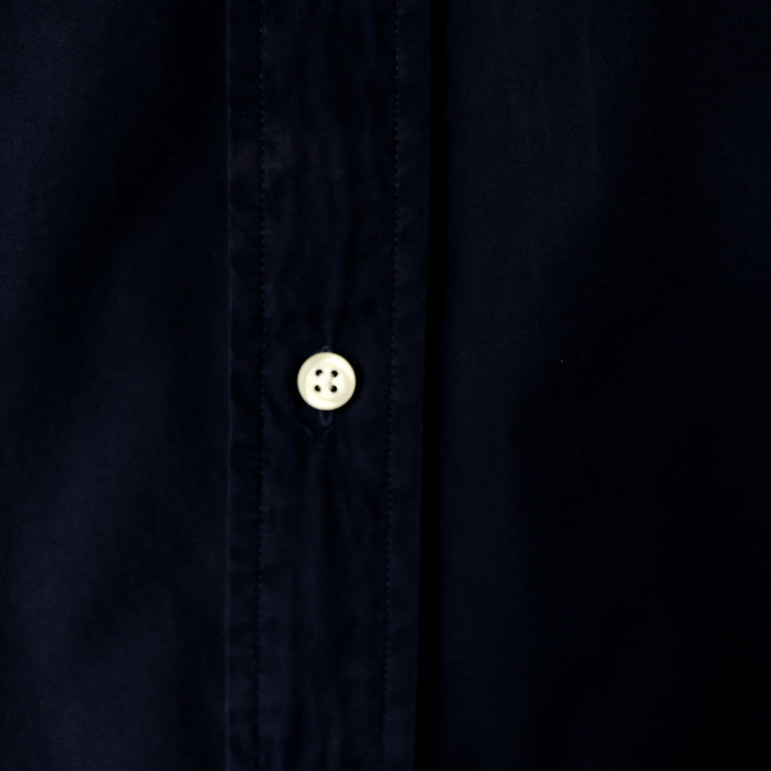 Ralph Lauren Classic Fit Short Sleeve Button Down Shirt Men's XL cotton navy blue type Vintage Second Hand