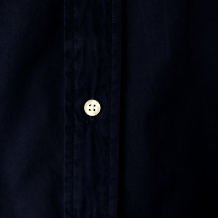 Ralph Lauren Classic Fit Short Sleeve Button Down Shirt Men's XL cotton navy blue type Vintage Second Hand