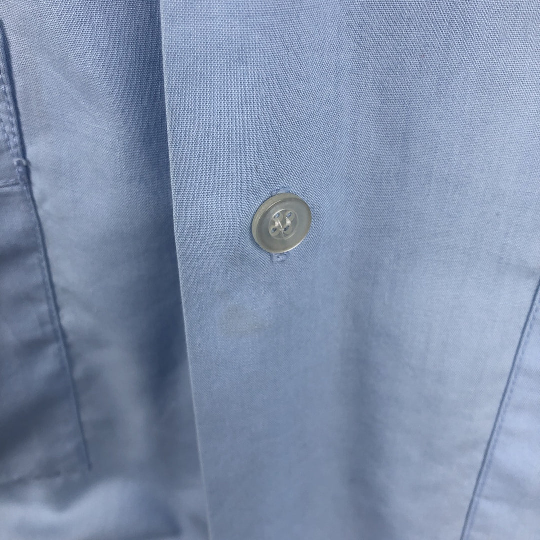 Double Red Horse Short-Sleeve Open-Collar Mexican Shirt, Cuban Shirt, Boxy Shirt, Men's XL Equivalent polyester Blue type light blue Vintage Second Hand