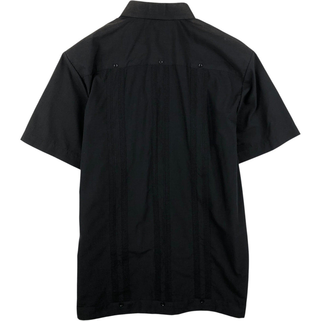 MOJITO Short-Sleeve Mexican Shirt, Cuban Shirt, Boxy Shirt, Men's Size L (approx.) polyester black type Vintage Second Hand