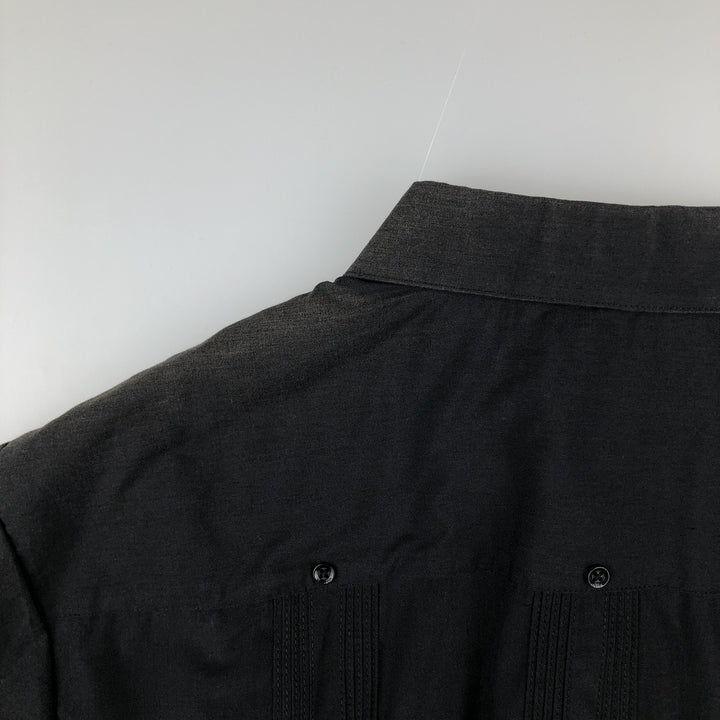 MOJITO Short-Sleeve Mexican Shirt, Cuban Shirt, Boxy Shirt, Men's Size L (approx.) polyester black type Vintage Second Hand