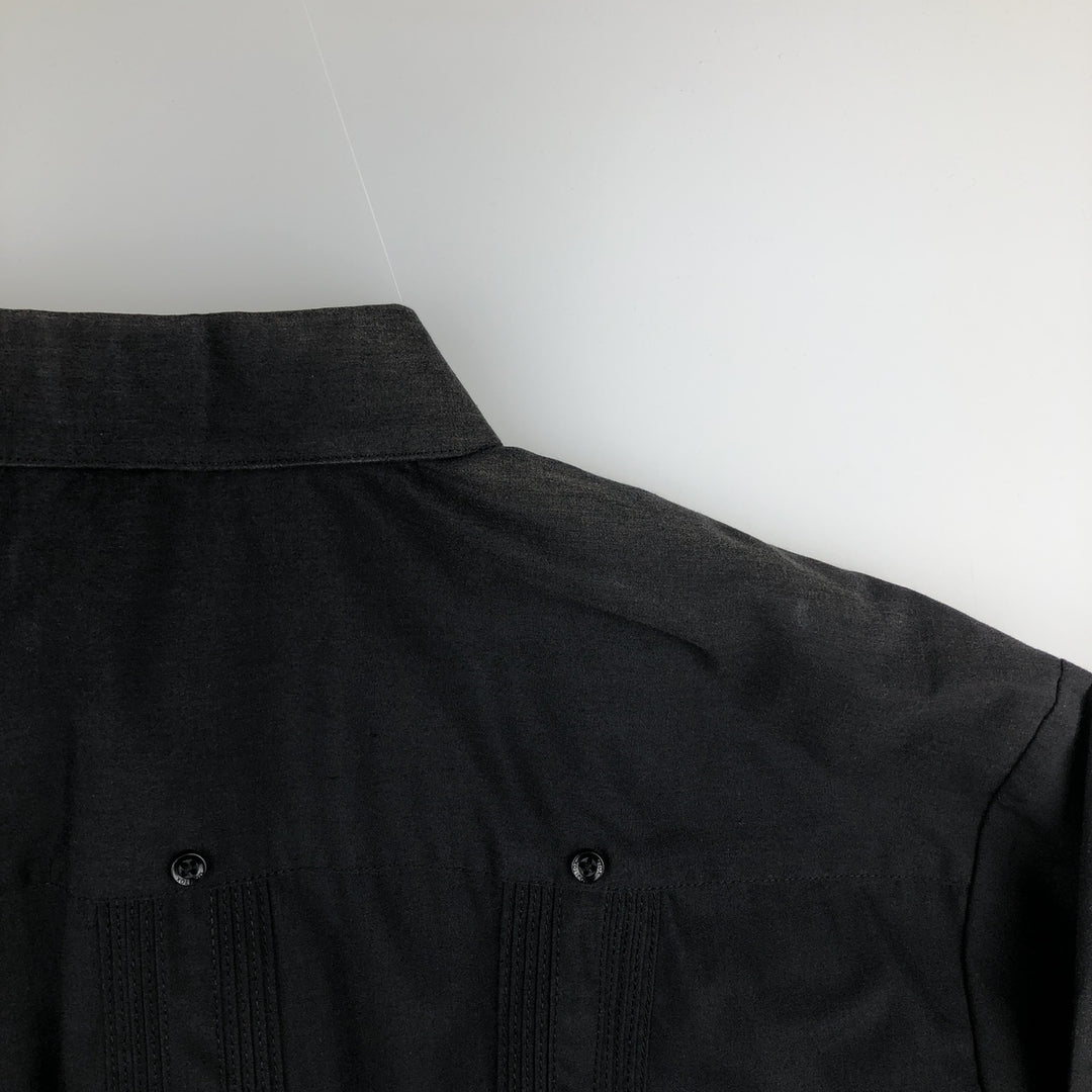 MOJITO Short-Sleeve Mexican Shirt, Cuban Shirt, Boxy Shirt, Men's Size L (approx.) polyester black type Vintage Second Hand