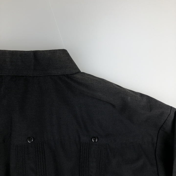 MOJITO Short-Sleeve Mexican Shirt, Cuban Shirt, Boxy Shirt, Men's Size L (approx.) polyester black type Vintage Second Hand