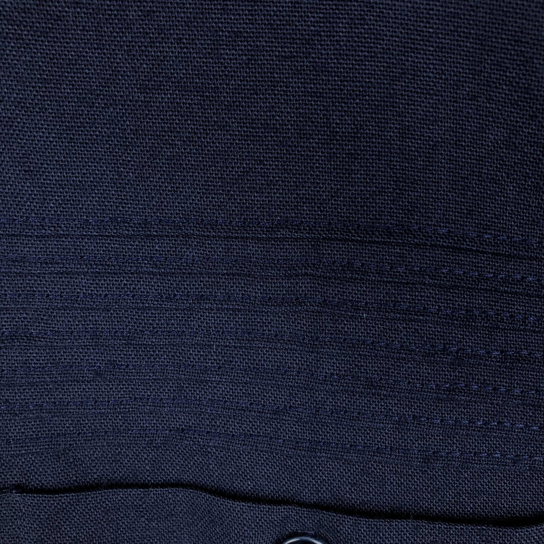 1970'S D'Avila Short-Sleeve Mexican Shirt, Cuban Shirt, Boxy Shirt, Made in USA, Men's XL Equivalent, Vintage unclear navy blue type Vintage Second Hand