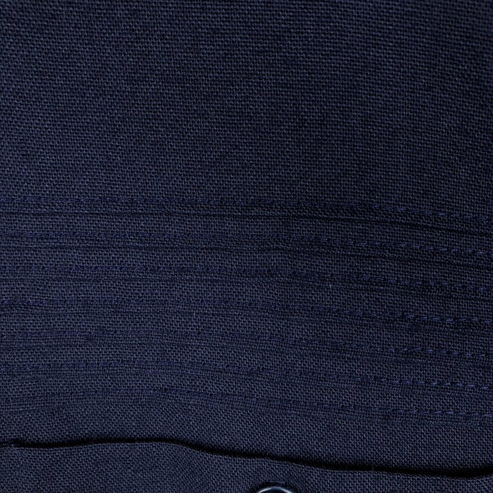 1970'S D'Avila Short-Sleeve Mexican Shirt, Cuban Shirt, Boxy Shirt, Made in USA, Men's XL Equivalent, Vintage unclear navy blue type Vintage Second Hand