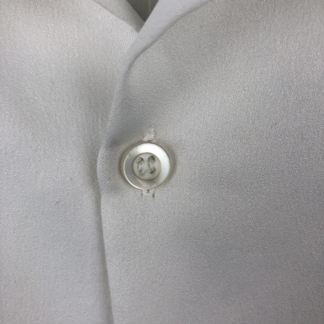 Guayaberas Autenticas Short-Sleeve Open-Collar Mexican Shirt, Cuban Shirt, Boxy Shirt, Men's XXL Equivalent polyester white type Vintage Second Hand