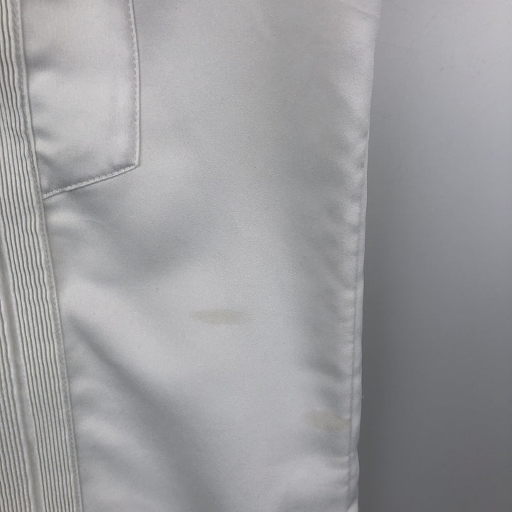 Guayaberas Autenticas Short-Sleeve Open-Collar Mexican Shirt, Cuban Shirt, Boxy Shirt, Men's XXL Equivalent polyester white type Vintage Second Hand