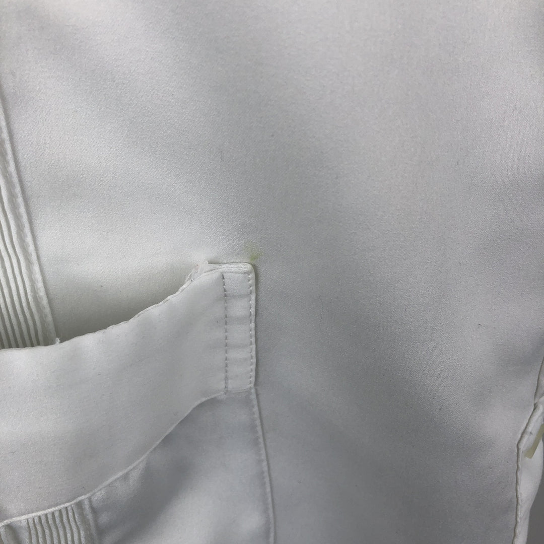 Guayaberas Autenticas Short-Sleeve Open-Collar Mexican Shirt, Cuban Shirt, Boxy Shirt, Men's XXL Equivalent polyester white type Vintage Second Hand