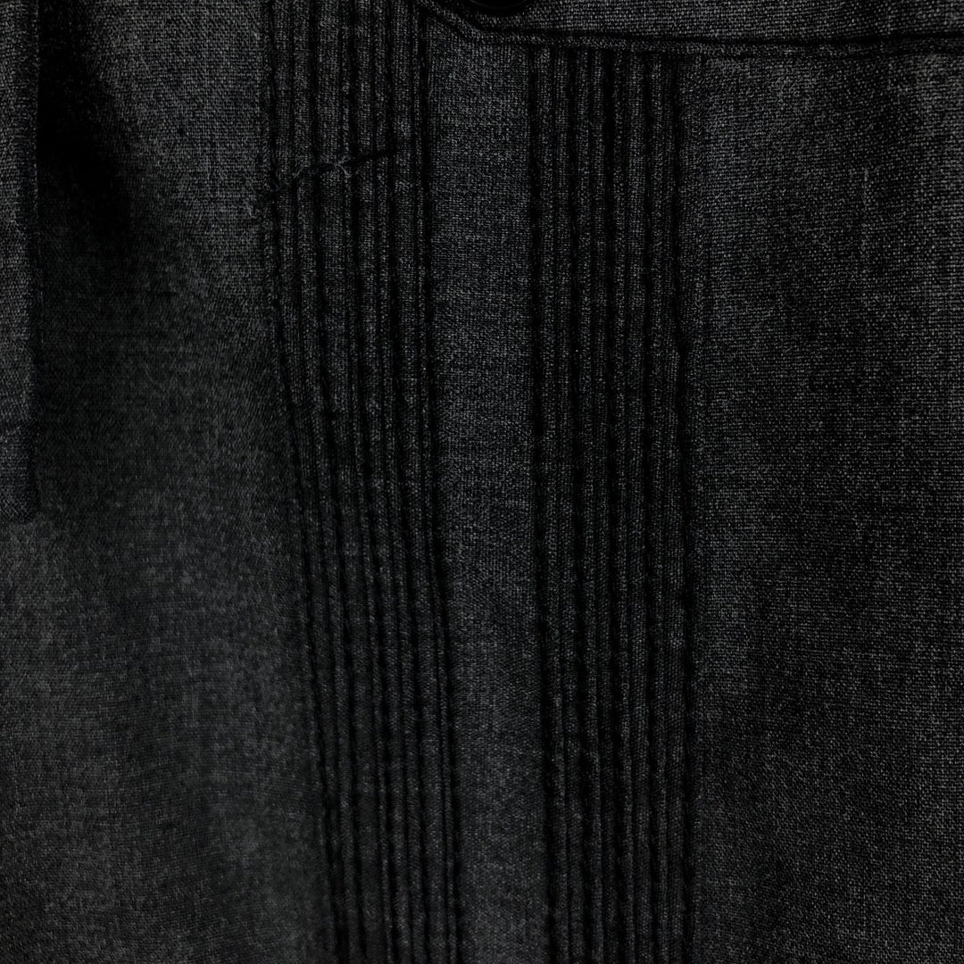 DAVID TAYLOR Open Button-Down Short-Sleeve Mexican Shirt, Cuban Shirt, Boxy Shirt, Men's Size XL unclear Charcoal Vintage Second Hand