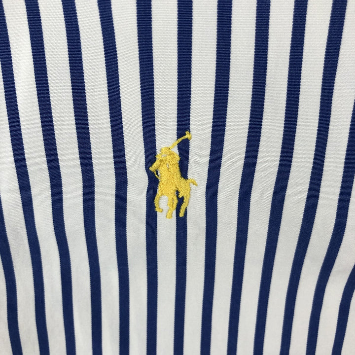 Ralph Lauren Classic Fit Short Sleeve Button Down Striped Shirt Men's XL cotton blue type Vintage Second Hand