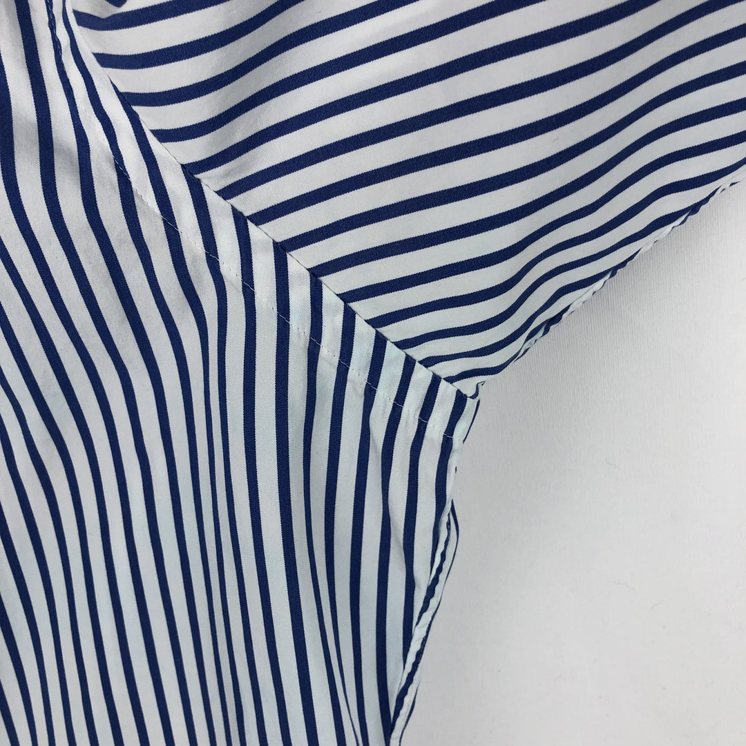 Ralph Lauren Classic Fit Short Sleeve Button Down Striped Shirt Men's XL cotton blue type Vintage Second Hand